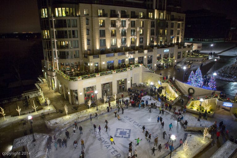 Aerial View of The Edgewater Ice Rink