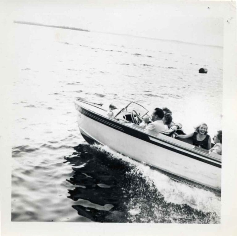 Boating on Lake Mendota at The Edgewater in the 1950s