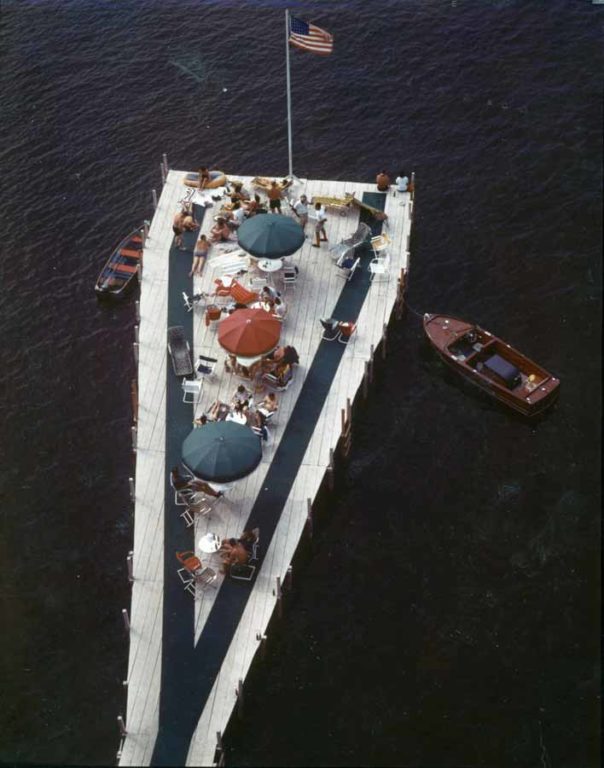 Colorized Vintage Photo of the Edgewater Pier
