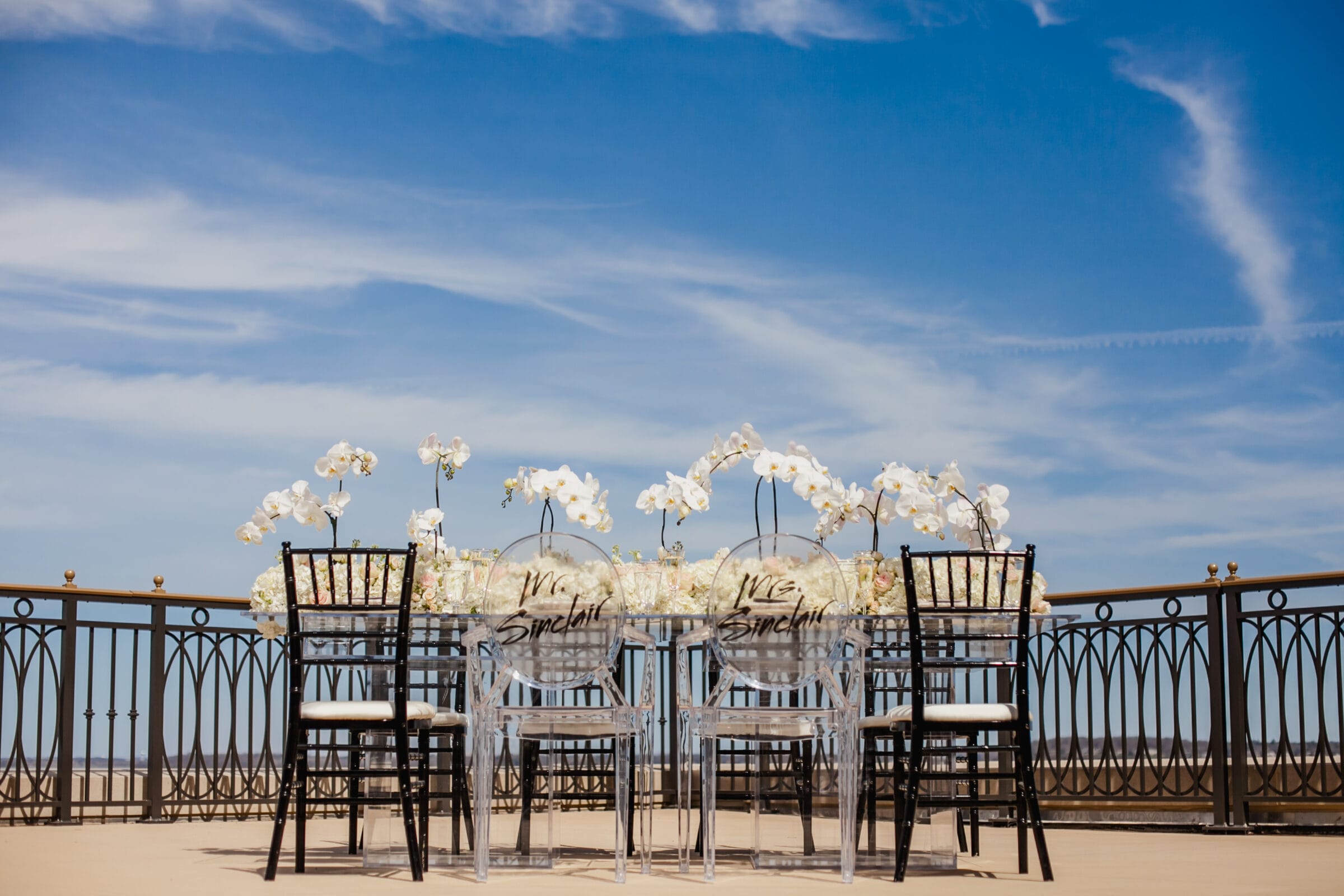 Chairs and Table Outside at The Edgewater