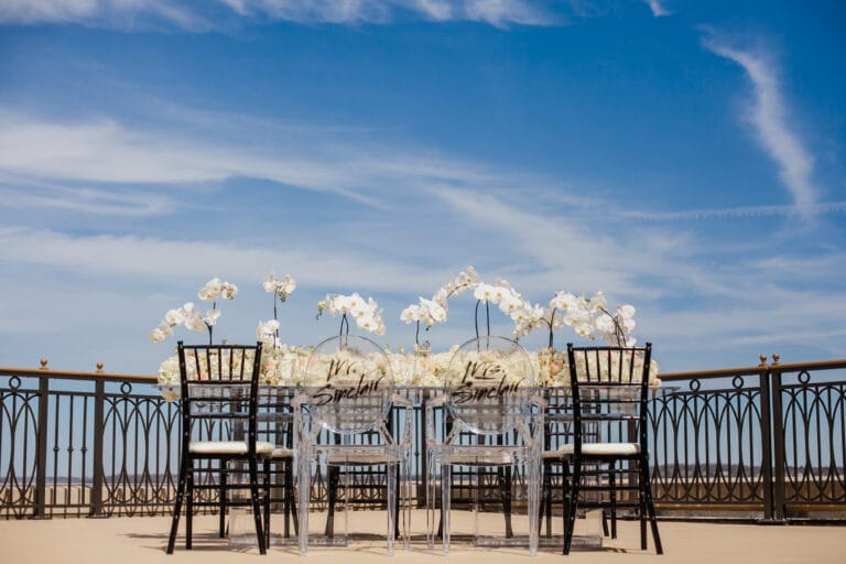Chairs and Table Outside at The Edgewater