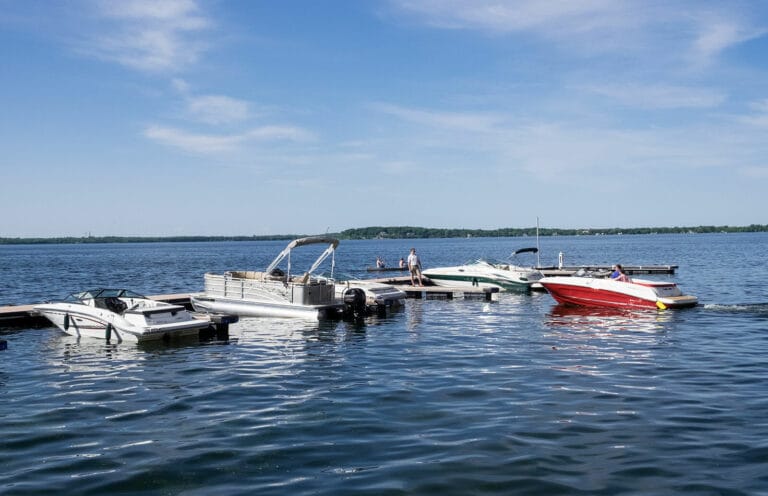 Boats on Lake Mendota