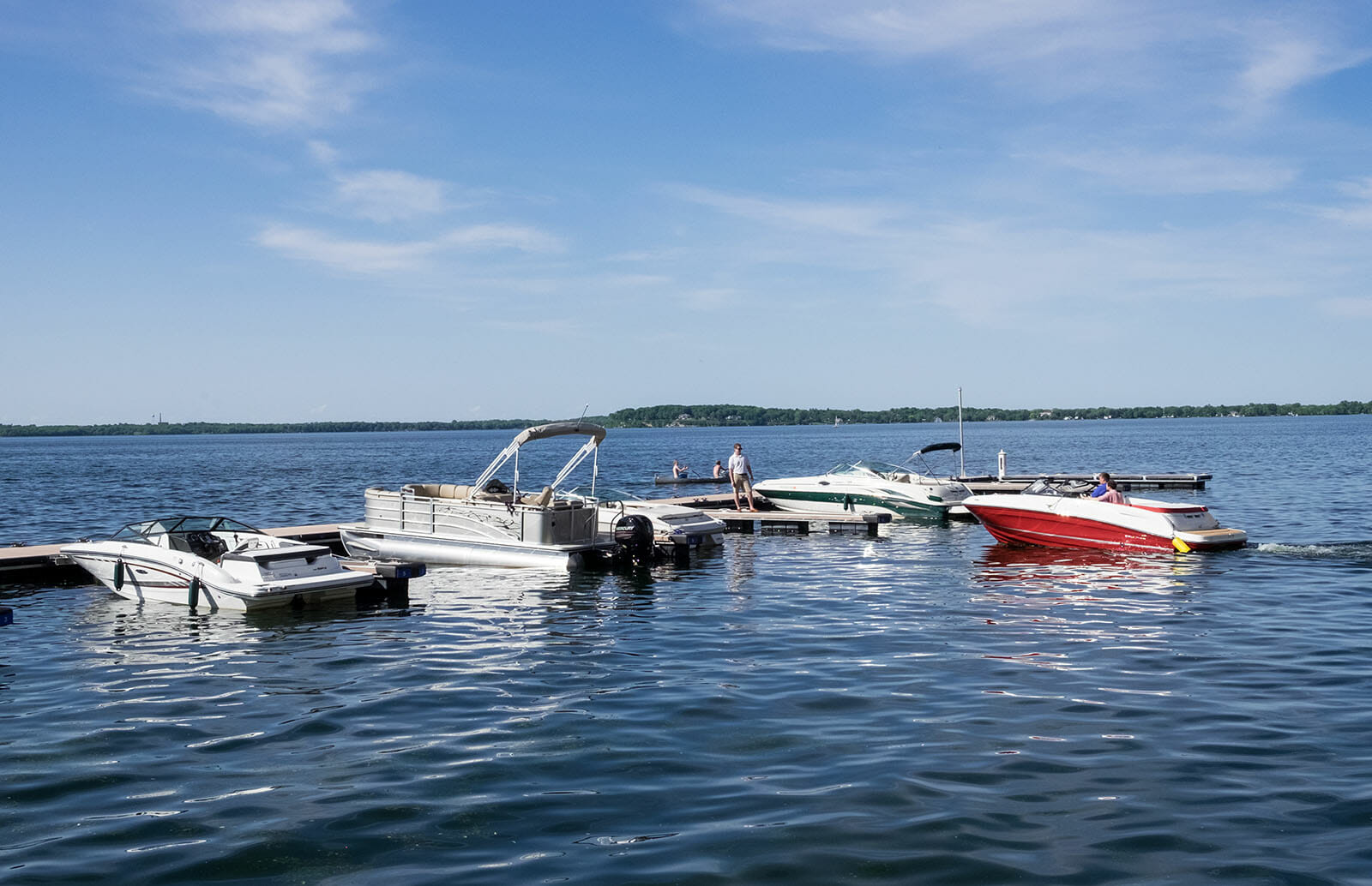 Boats on Lake Mendota