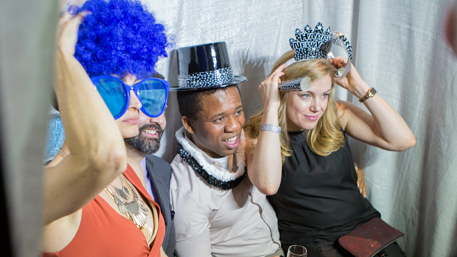 People at New Year's Event