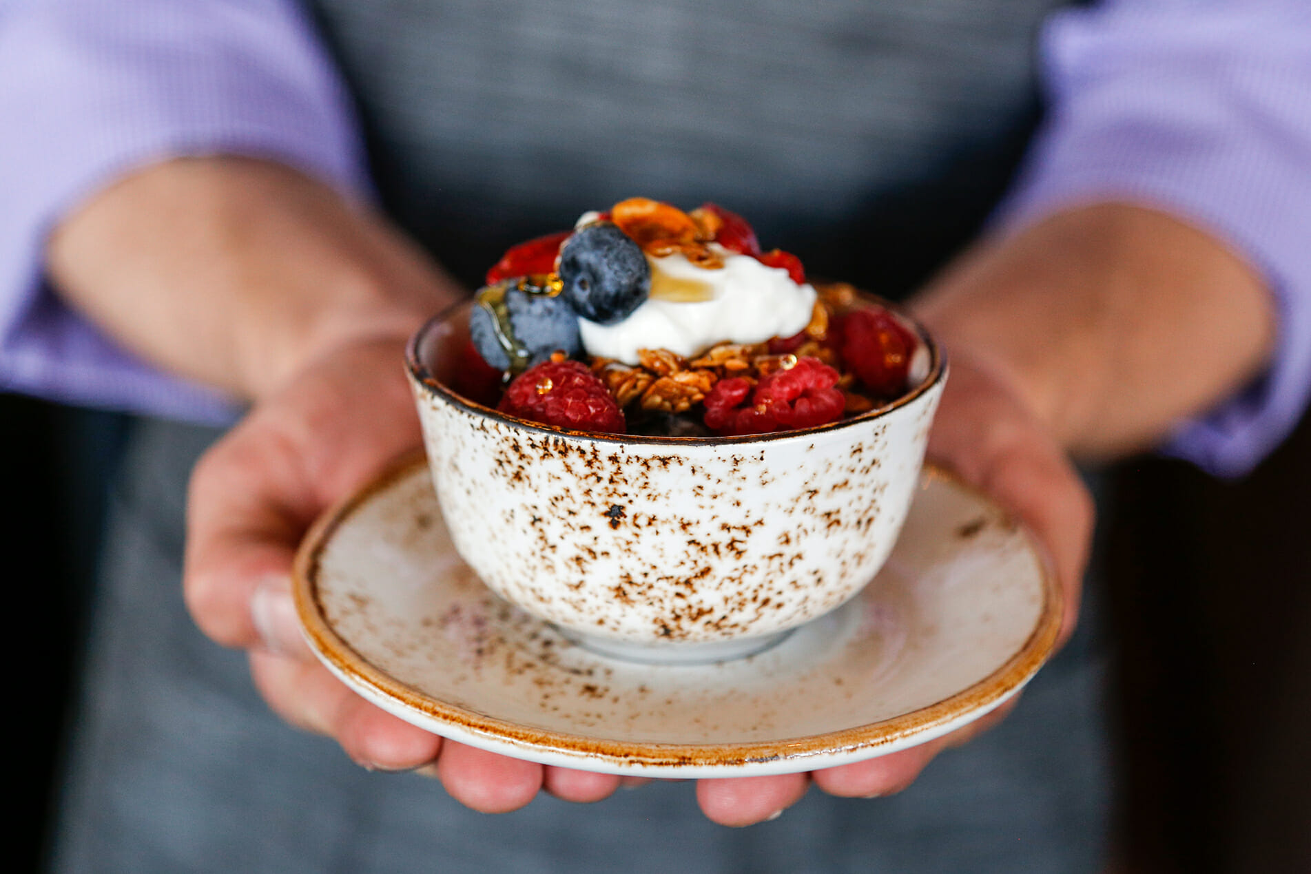 Person Holding Dessert