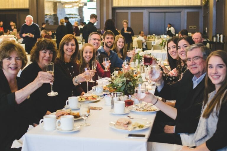 People Sitting at Table at Event
